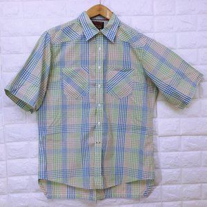 Cremieux Checked Gingham SS Button-up Shirt Sz-L